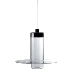 Lampada a Sospensione Sleeve S3 in Vetro Nero di John Pawson