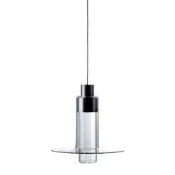Lampada a Sospensione Sleeve S1 in Vetro Nero di John Pawson