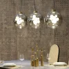 Lampada a Sospensione Soap Sphere in Vetro Grigio