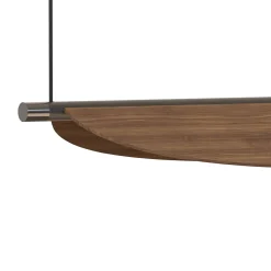Lampada a sospensione Thula media in legno