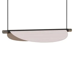 Lampada a sospensione Thula piccola in pelle