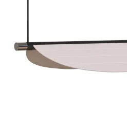 Lampada a sospensione Thula piccola in pelle