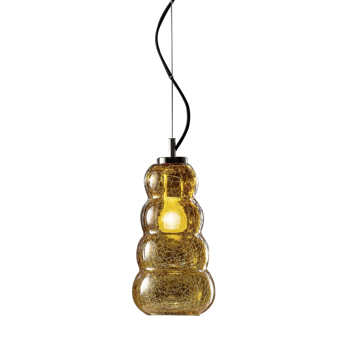 Lampada a sospensione Vogue ambra