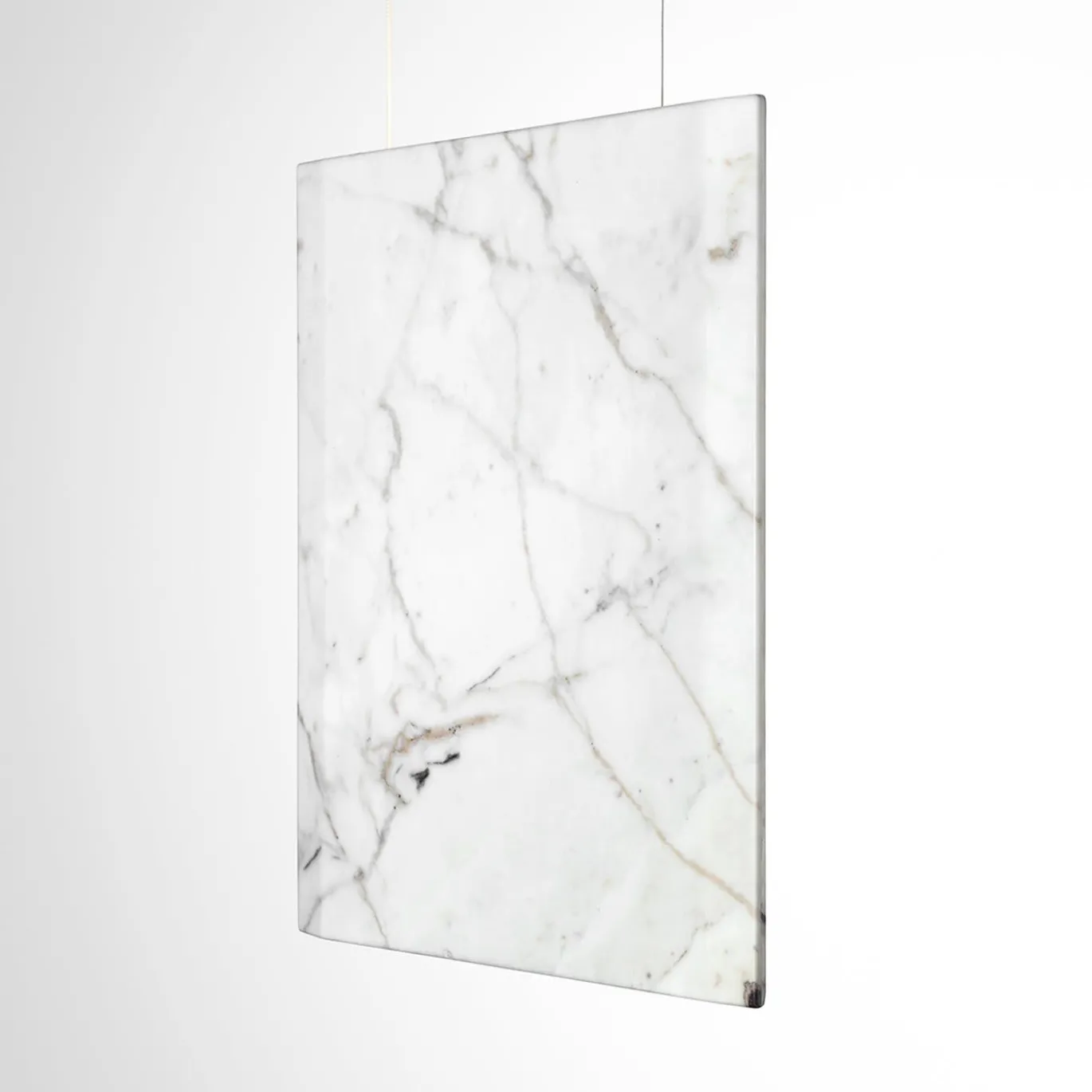 Lampada a sospensione Werner Sr. Calacatta/Bianco