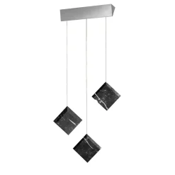 Lampada a sospensione Werner Jr. Marquina/Argento