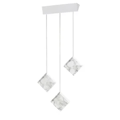 Lampada a sospensione Werner Jr. Calacatta/Bianco