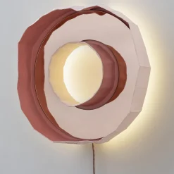 Lampada a specchio Pink Ring Aura di G. Botticelli & P. Paronetto
