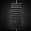 Lampada a stelo nera Wallie di Bozzoli