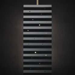 Lampada a stelo nera Wallie di Bozzoli