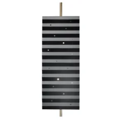Lampada a stelo nera Wallie di Bozzoli