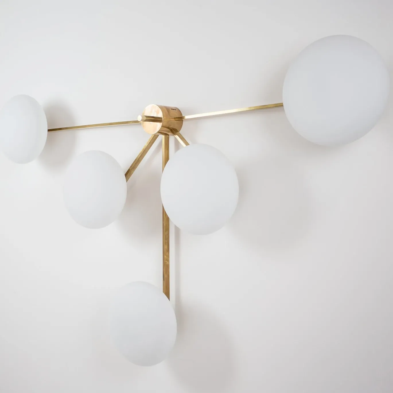 Lampada a ventaglio in ottone
