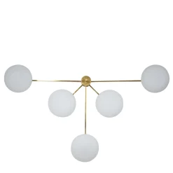 Lampada a ventaglio in ottone