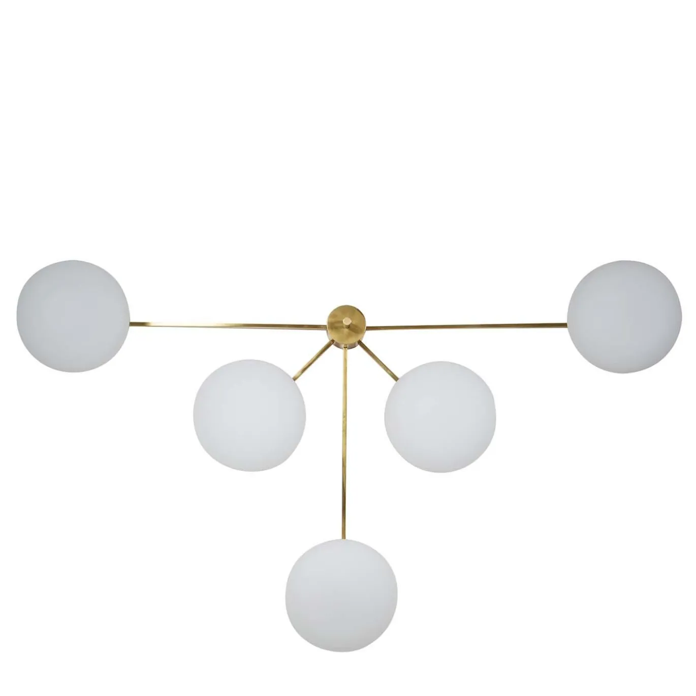 Lampada a ventaglio in ottone