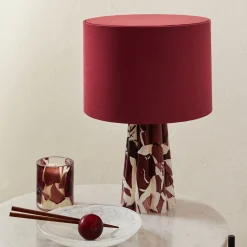 Lampada Bucket in vetro di Murano viola
