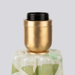 Lampada Bucket in vetro di Murano verde