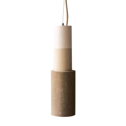 Lampada Cilindrica Sospensione B in pietra di Gumdesign
