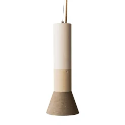 Lampada Cilindrica Sospese C in Pietra di Gumdesign