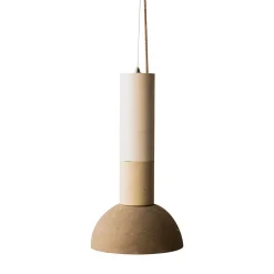 Lampada Cilindrica Sospese E in Pietra di Gumdesign