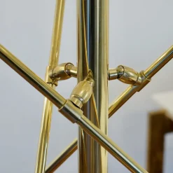 Lampada Contrappeso Terra a tre bracci in Ottone