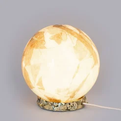 Lampada Crown in vetro di Murano Acquamarina