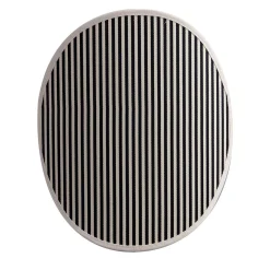 Lampada da parete Alghero con cammeo bianco e nero