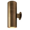 Lampada da Parete Cilindro Sunshine d150 in Ottone Bronzo Chiaro di Marco Pollice