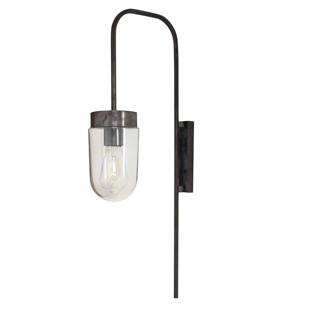 Lampada da parete Ciuccio in ottone nero