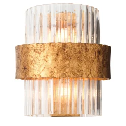 Lampada da parete classica in oro antico