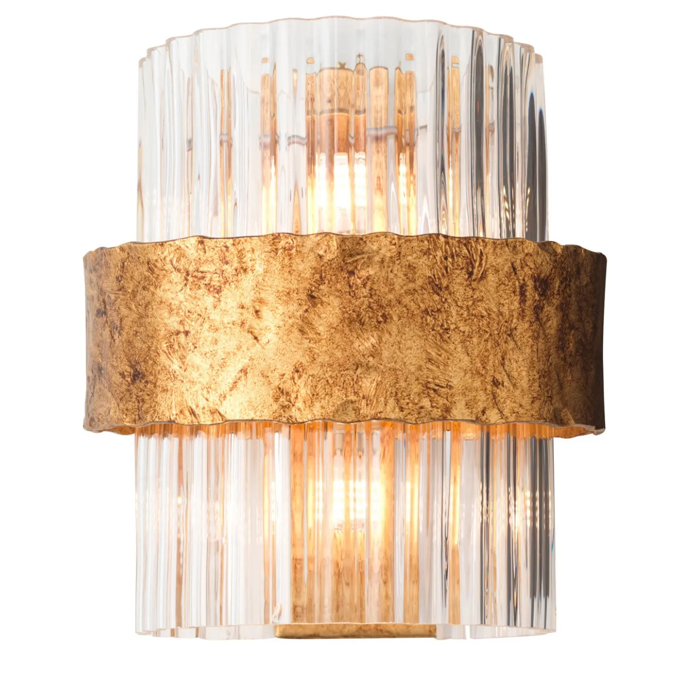 Lampada da parete classica in oro antico
