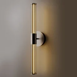 Lampada da parete Cross in vetro bronzo