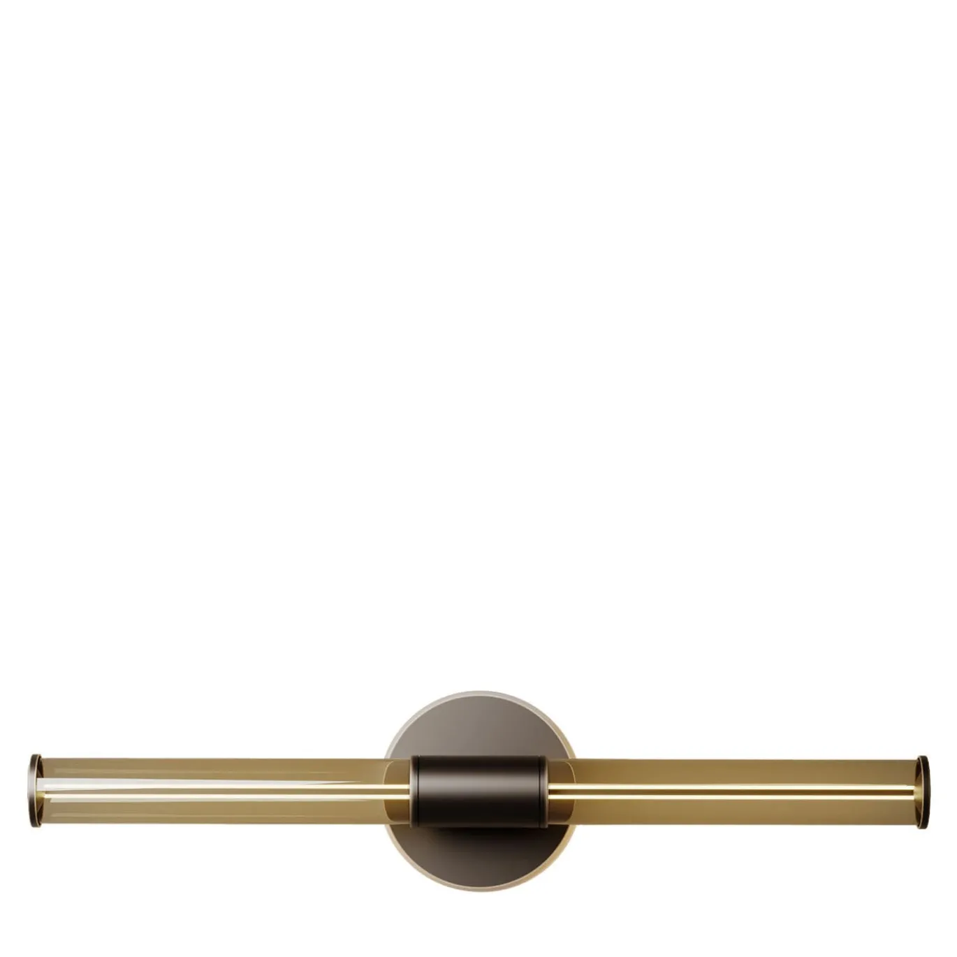 Lampada da parete Cross in vetro bronzo