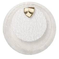 Lampada da parete Crystal Shield in vetro trasparente