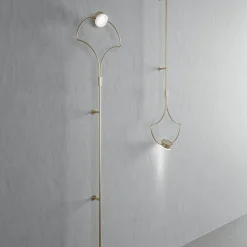 1920 Lampada da parete dorata di Christian Piccolo