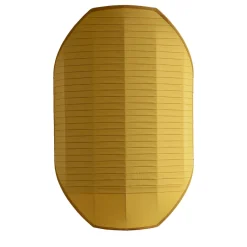 Lampada da parete Flag 70 con Plissettatura Completa Gialla