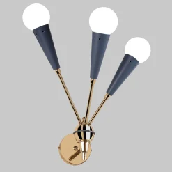 Lampada da parete Galassia con braccia in ottone di Luca Bussacchini