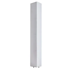 Lampada da parete grande Capanni in lino bianco e acciaio