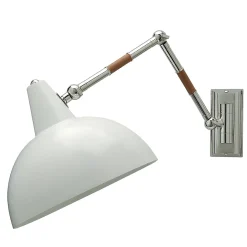 Lampada da parete Hamal bianca di Michele Bönan