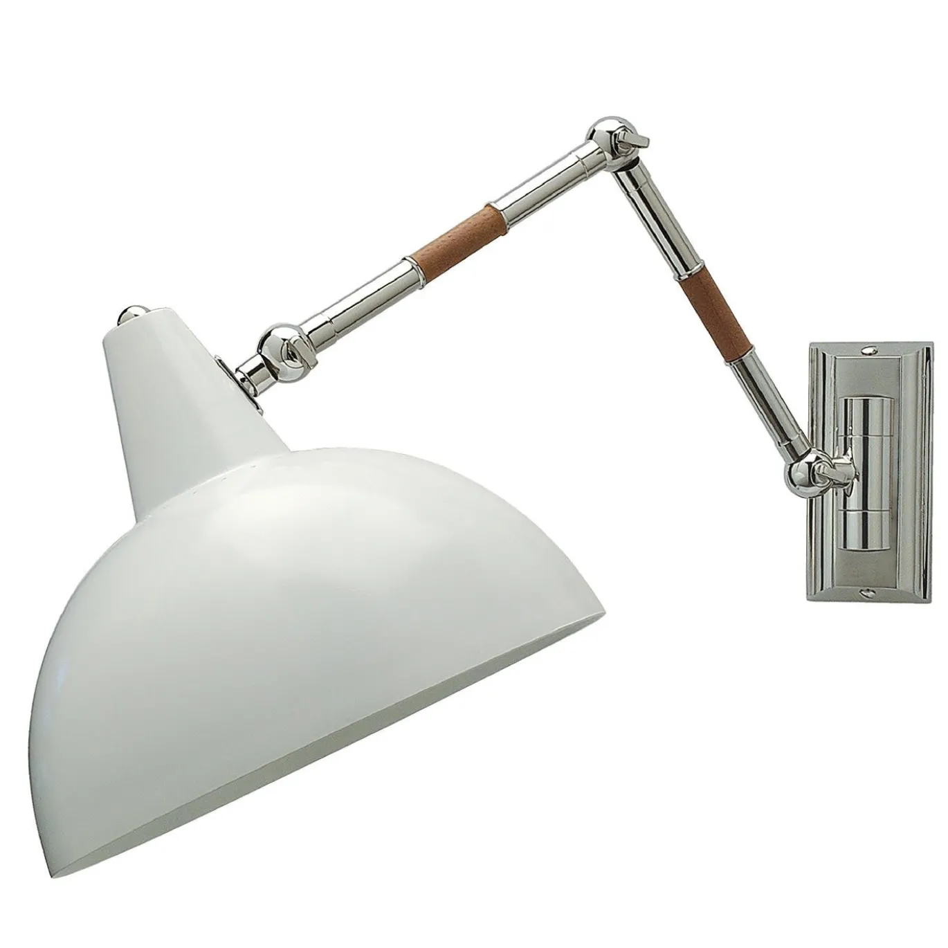 Lampada da parete Hamal bianca di Michele Bönan