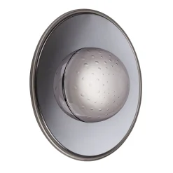 Lampada da parete Illusione piccola in vetro grigio