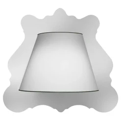 Lampada da parete Illusoria Barocco Bianca con cornice a specchio