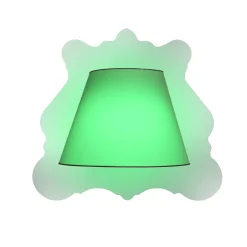 Lampada da parete Illusoria Barocco Bianca con cornice a specchio