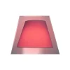 Lampada da parete Illusoria Trapezio bianca con cornice a specchio
