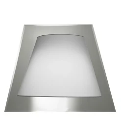 Lampada da parete Illusoria Trapezio bianca con cornice a specchio