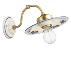 Lampada da parete in ceramica Asti C140 Blue Grapes