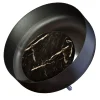 Lampada da parete in metallo nero Leuca e marmo nero Marquina