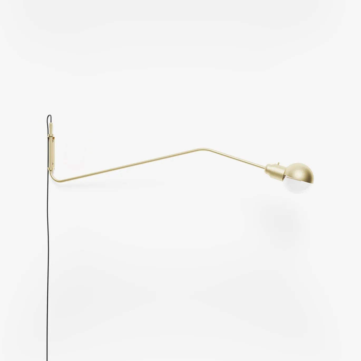 Lampada da parete in ottone regolabile BRS03