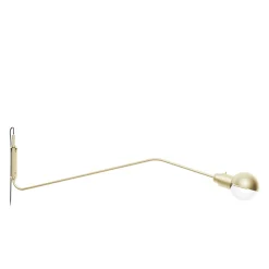 Lampada da parete in ottone regolabile BRS03