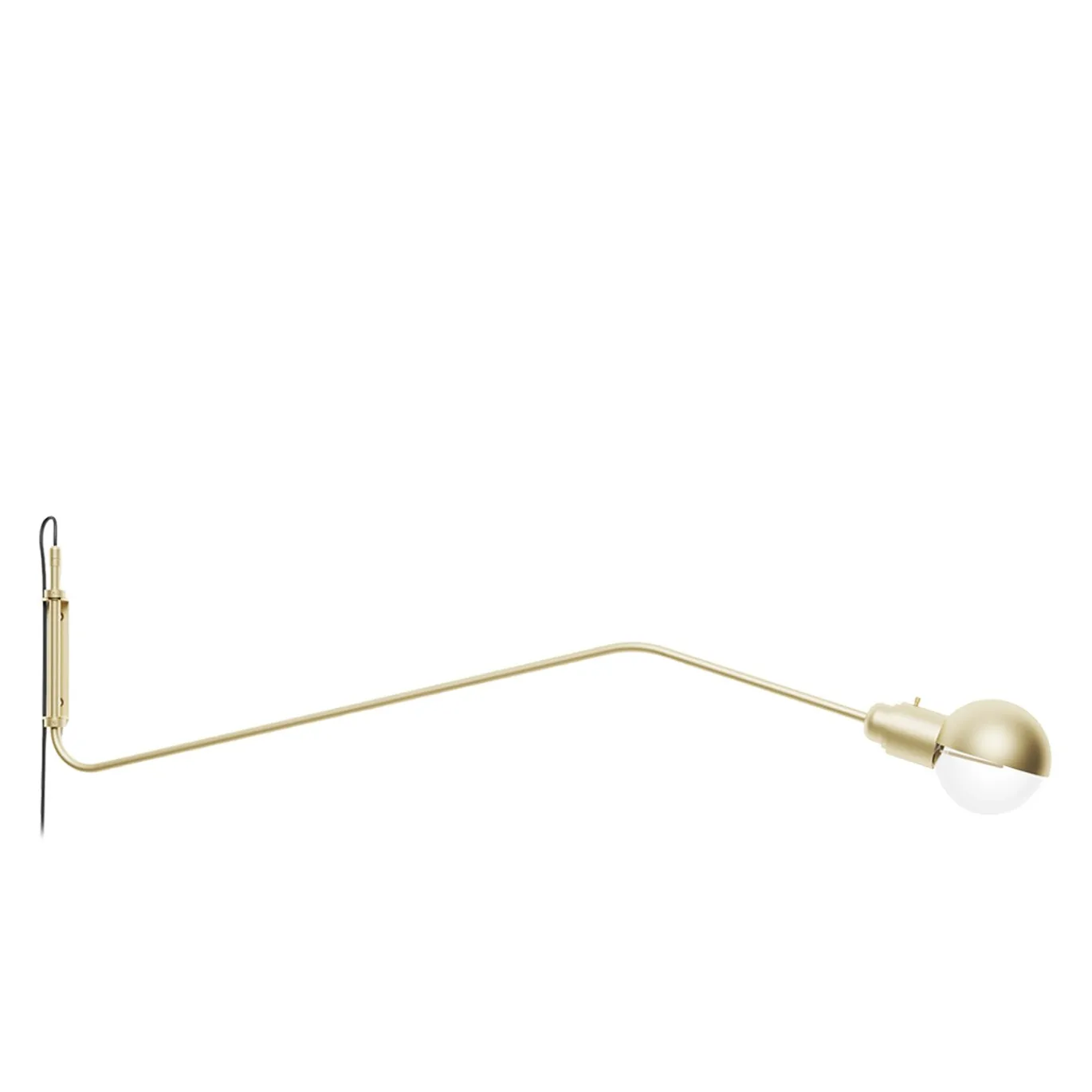 Lampada da parete in ottone regolabile BRS03