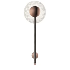 Lampada da parete in pelle Rullo