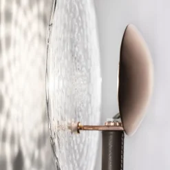 Lampada da parete in pelle Rullo
